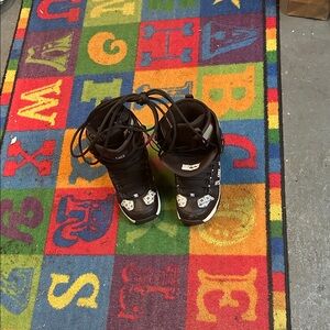 DG Kids Black and White Snow Boots